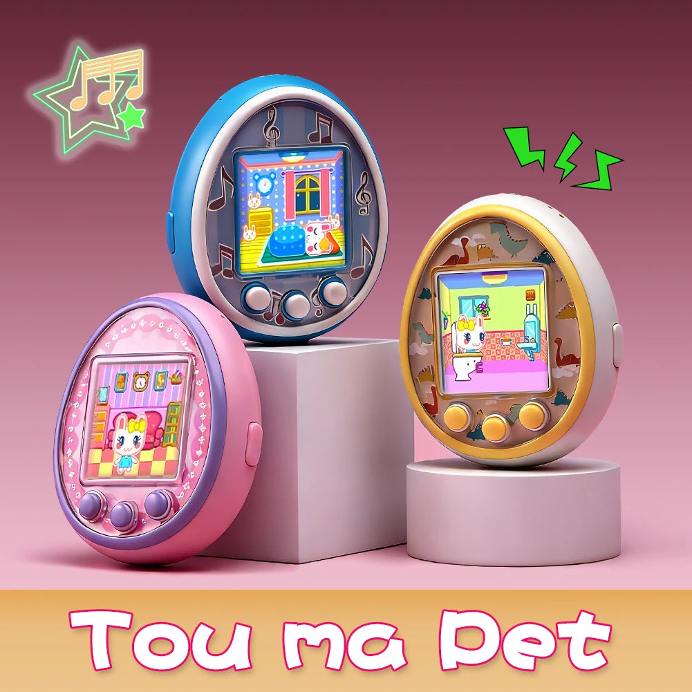 Electronic Virtual Pet With Color Screen Game Pocket Interactive Virtual Pet Dating Game Machine Kids Game Toys Girls