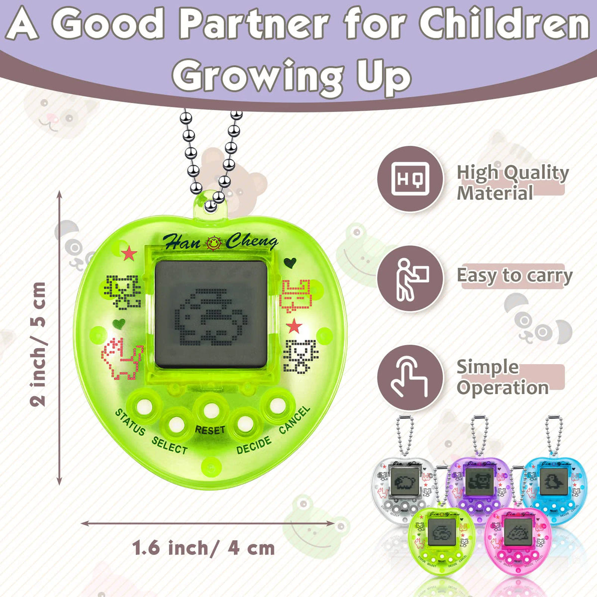 Electronic Pets Game Tamagotchi Handheld Game Console Toy in Russian Original German Spanish Polish Virtual Digital Pet Toy