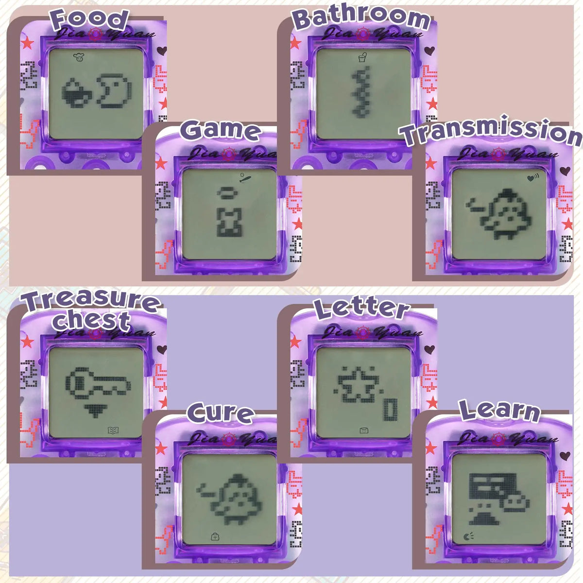 Electronic Pets Game Tamagotchi Handheld Game Console Toy in Russian Original German Spanish Polish Virtual Digital Pet Toy